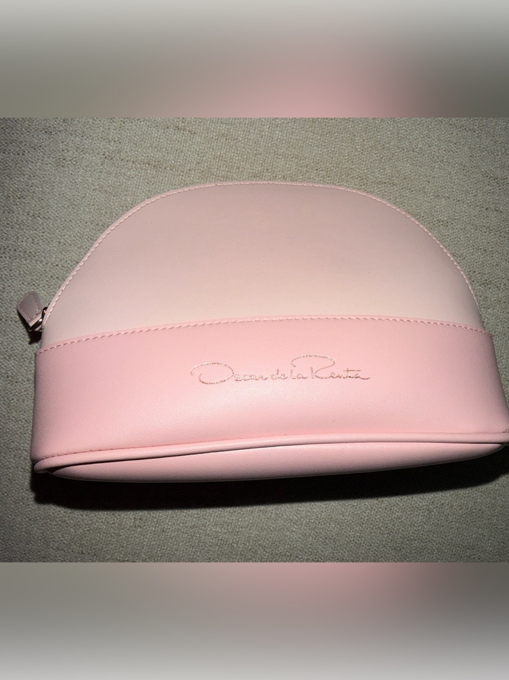 Oscar de la Renta Pink Cosmetic Pouch
